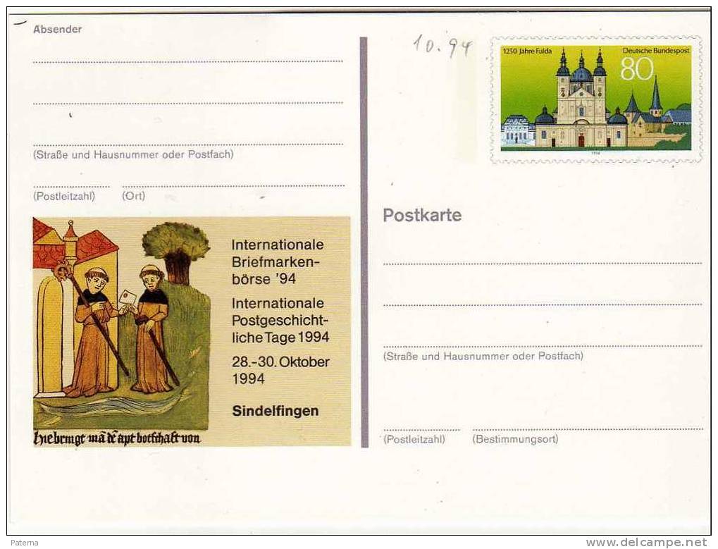 Entero Postal, Feria Del Sello, 1994  (Alemania) , Entier Postal - Geïllustreerde Postkaarten - Ongebruikt