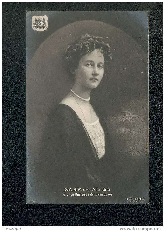 Carte Photo - S.A.R. Marie Adelaïde - Grande Duchesse De Luxembourg ( Librairie Dela Cour J. Heintzé) - Famiglia Reale