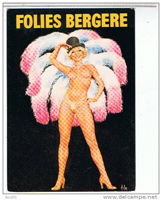 CABARETS -   FOLIES  BERGERE       CPM     TBE - Cabarets