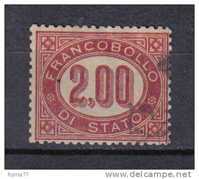 SS3112 - REGNO 1875, Servizio :  Il N. 6  Usato . - Dienstmarken