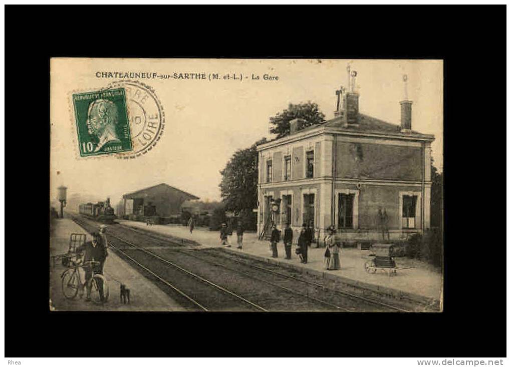 49 - CHATEAUNEUF-SUR-SARTHE - La Gare - Chateauneuf Sur Sarthe