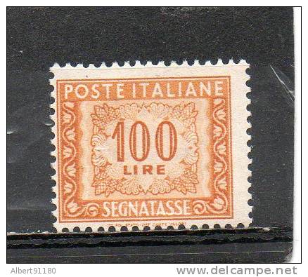 ITALIE Taxe 100l Ocre 1947-54 N°77 - Nuevos
