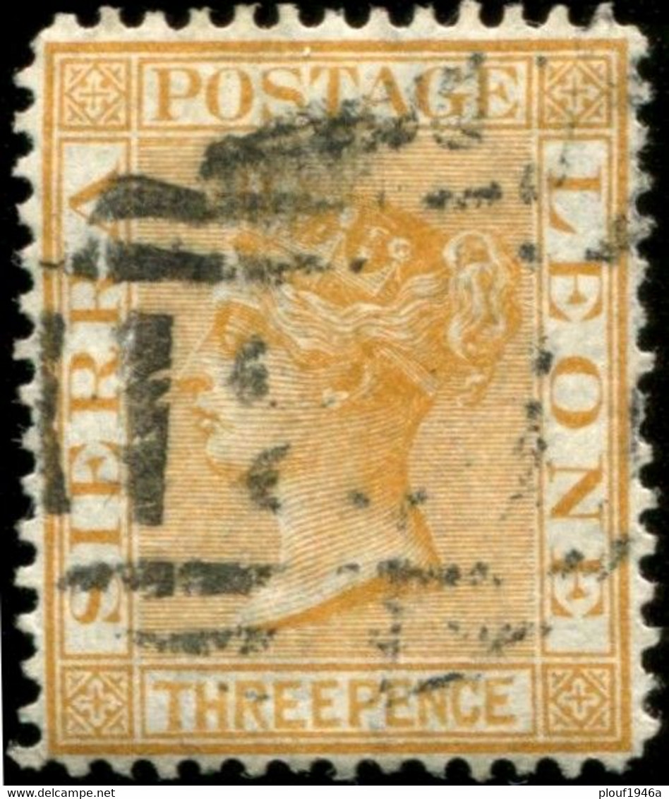 Pays : 438 (Sierra Leone : Colonie Britannique)      Yvert Et Tellier N° :   14 (o) ; SG SL 20 - Sierra Leone (...-1960)