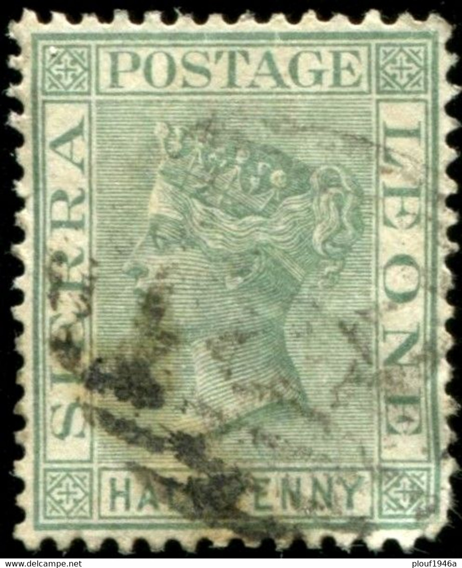 Pays : 438 (Sierra Leone : Colonie Britannique)      Yvert Et Tellier N° :   19 (o) - Sierra Leone (...-1960)