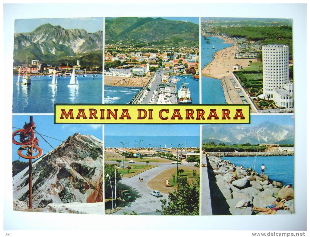 MARINA  DI   CARRARA  TOSCANA  VIAGGIATA COME DA FOTO - Carrara