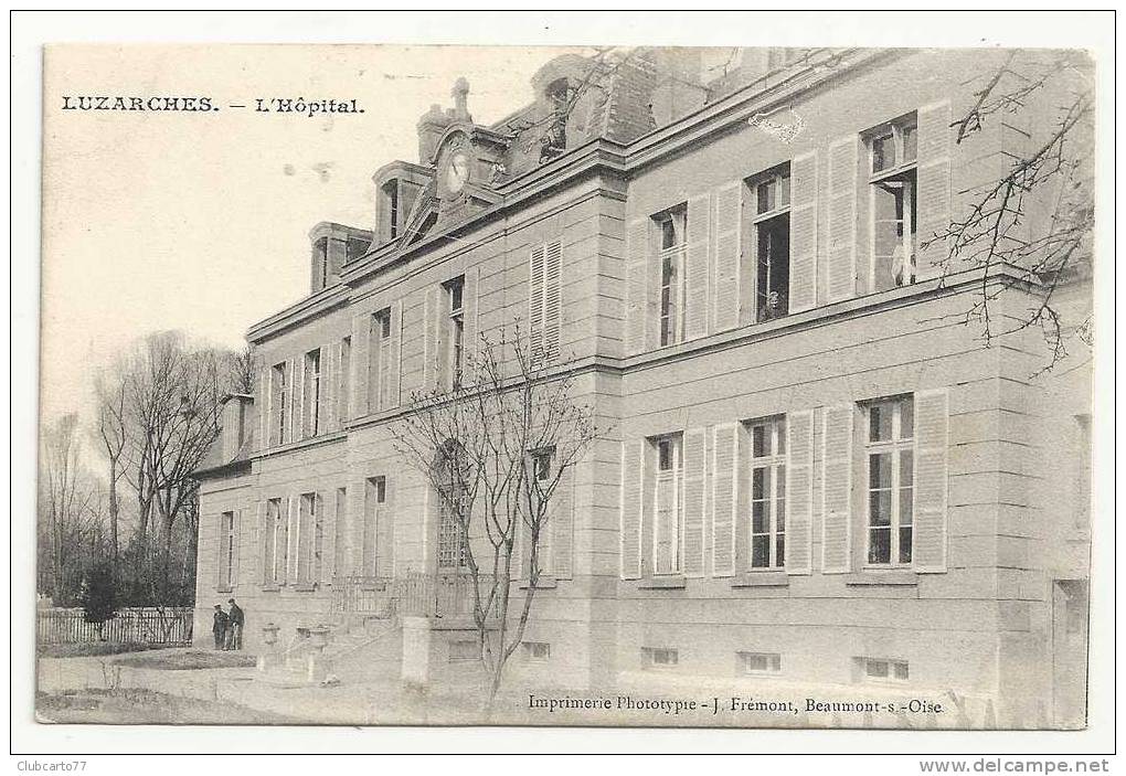 Luzarches (95) : L'Hôpital Env 1910 (animée). - Luzarches