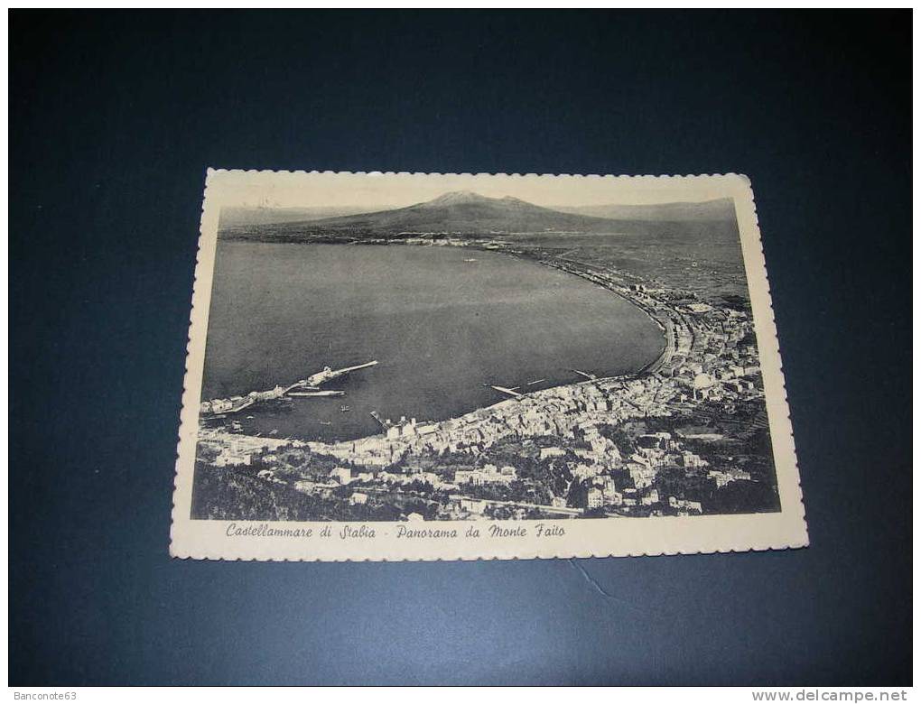Castellamare Di Stabia.  Panorama E Monte Faito. Viaggiata 1953 - Castellammare Di Stabia