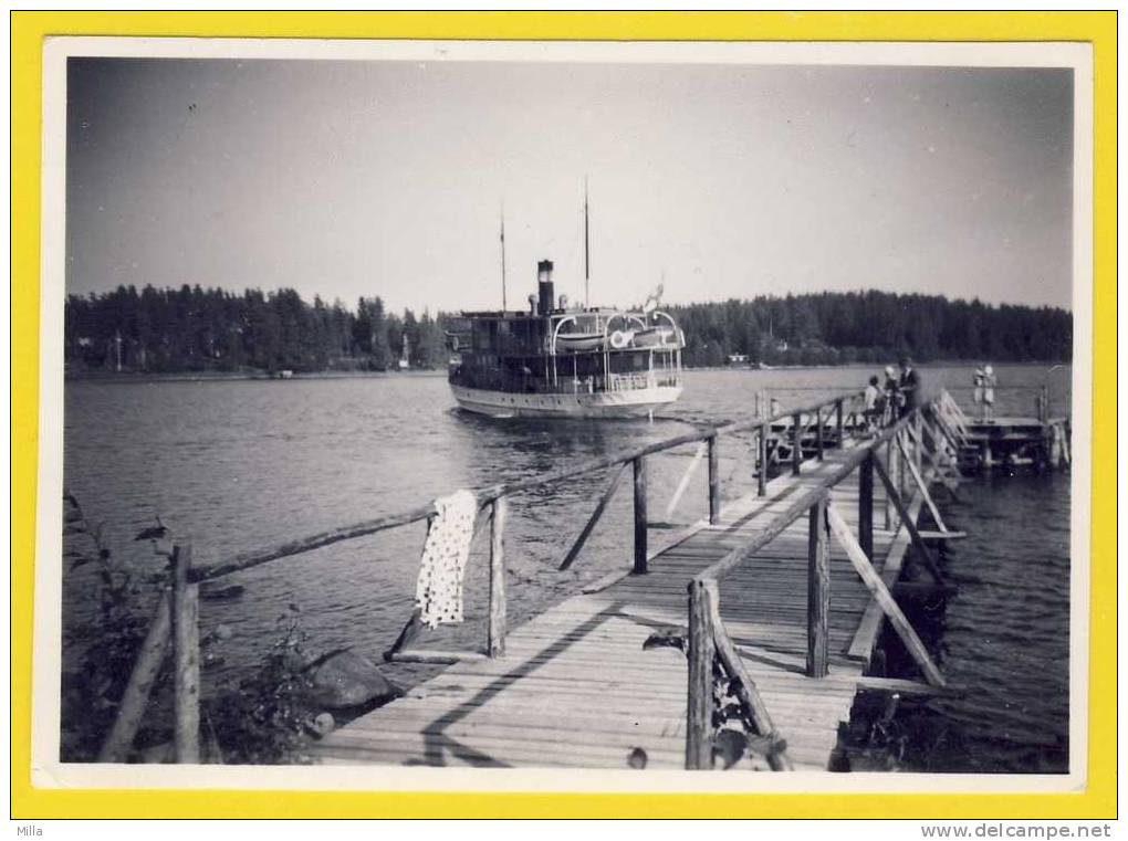 ** FINISH REAL PHOTO 6 X 8,5 Cm. S/S LOKKI 1959 JÄNNEVIRTA!  FINLAND ** - Altri & Non Classificati