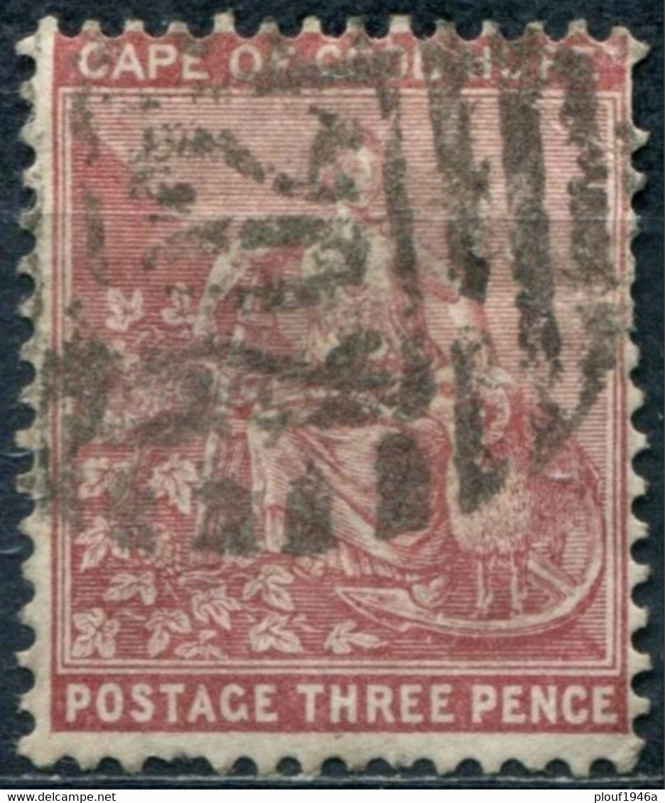 Pays :  86 (Cap De Bonne Espérance : Colonie Britannique)  Yvert Et Tellier N° :   20 C (o); Michel : ZA-CA 20 - Cape Of Good Hope (1853-1904)