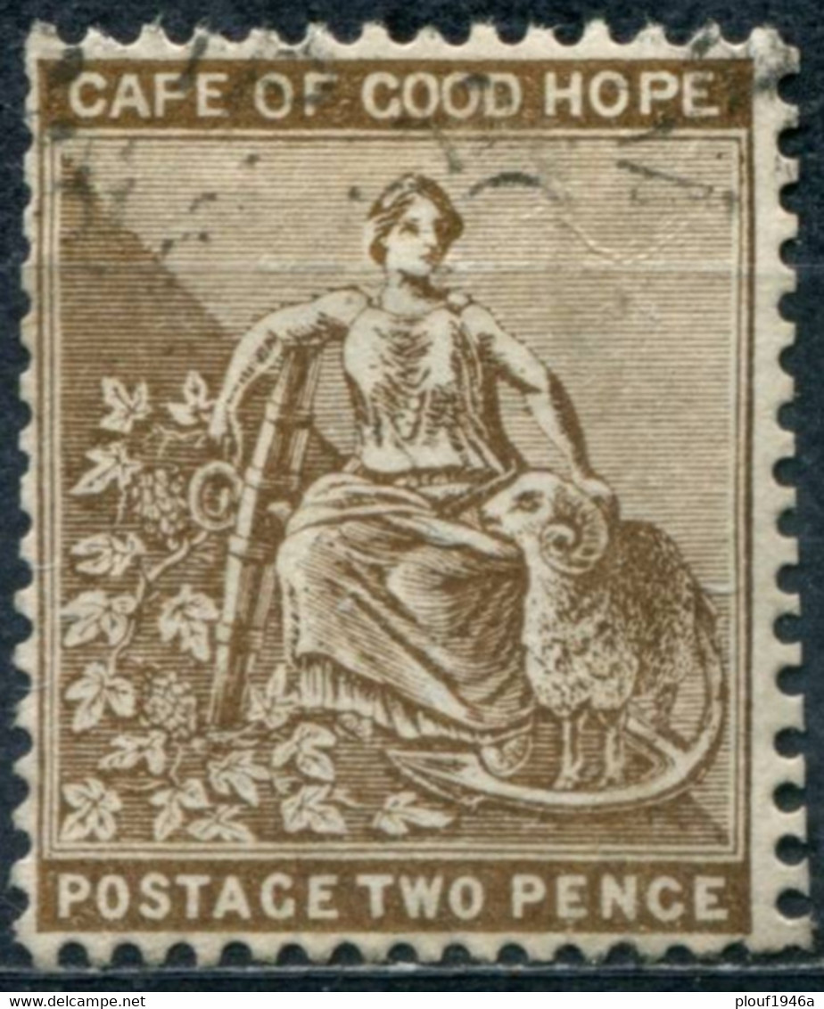 Pays :  86 (Cap De Bonne Espérance : Colonie Britannique)  Yvert Et Tellier N° :   35 (o) - Cape Of Good Hope (1853-1904)