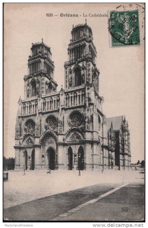 Dép. 45 - Orléans - La Cathédrale. Ed. Th. G N° 638 - 1908 - Orleans