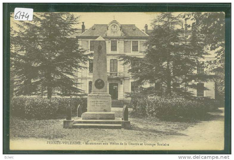 FERNEY-VOLTAIRE PRES GENEVE - MONUMENT AUX HEROS DE LA GUERRE   - TB - Ferney-Voltaire