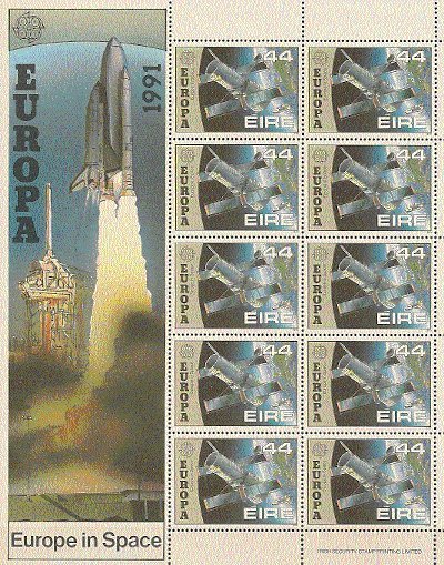 Ireland 1991. CEPT.Space. Sheetlets. Michel 759-60 KLB.  MNH. - Europe