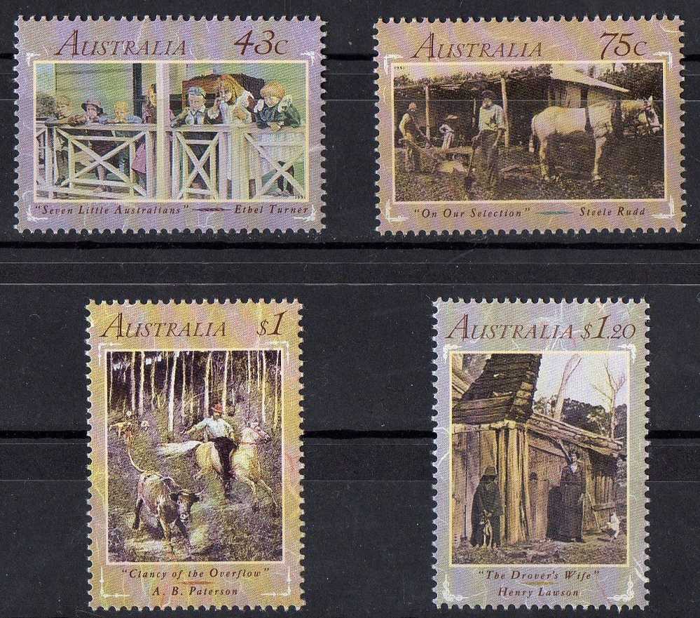 Australia 1991 Literary Legends Set Of 4 MNH - Nuovi