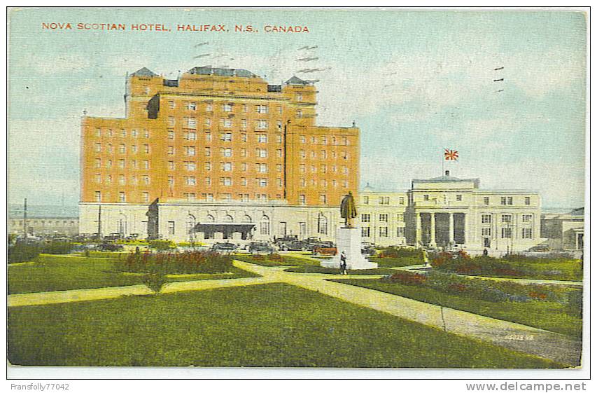 CANADA - NOVA SCOTIA - HALIFAX - NOVA SCOTIA HOTEL - VINTAGE CARS - 1939 - Halifax