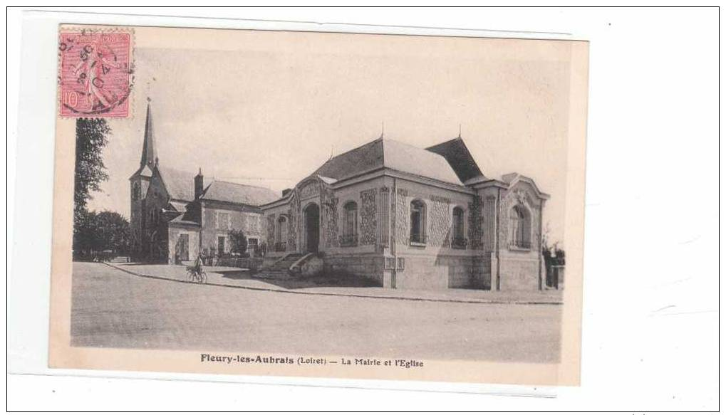 FLEURY LES AUBRAY .--  MAIRIE  ET  EGLISE - Autres & Non Classés