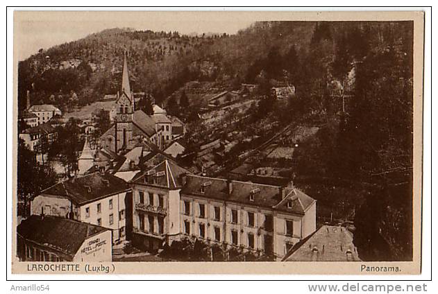 RAR Luxemburg Larochette -- Panorama, Grand Hotel De La Poste Cca 1930 - Larochette