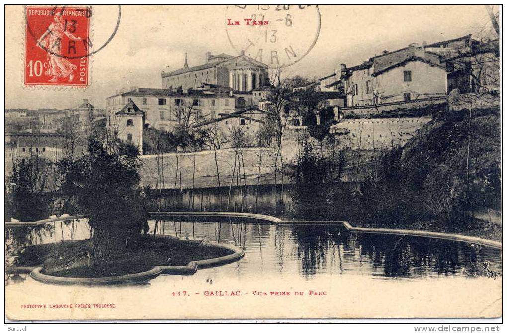 GAILLAC - Vue Prise Du Parc - Gaillac