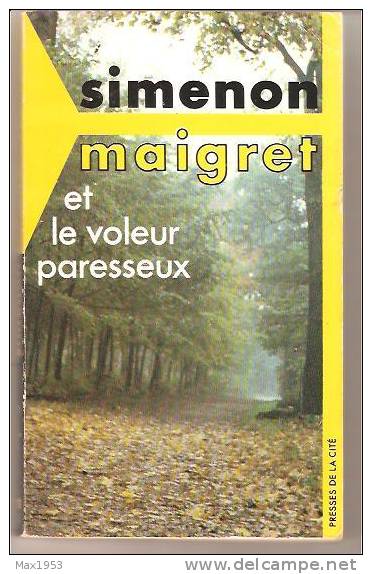 Simenon - Maigret Et Le Voleur Paresseux - Presses De La Cité - Série Numérotée M  35 - Simenon