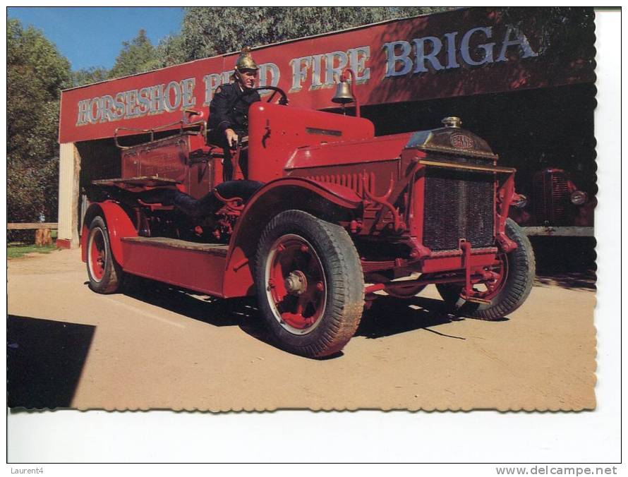 (70)  1 X Fire Brigade - Pompier - Old Fire Truck - Feuerwehr