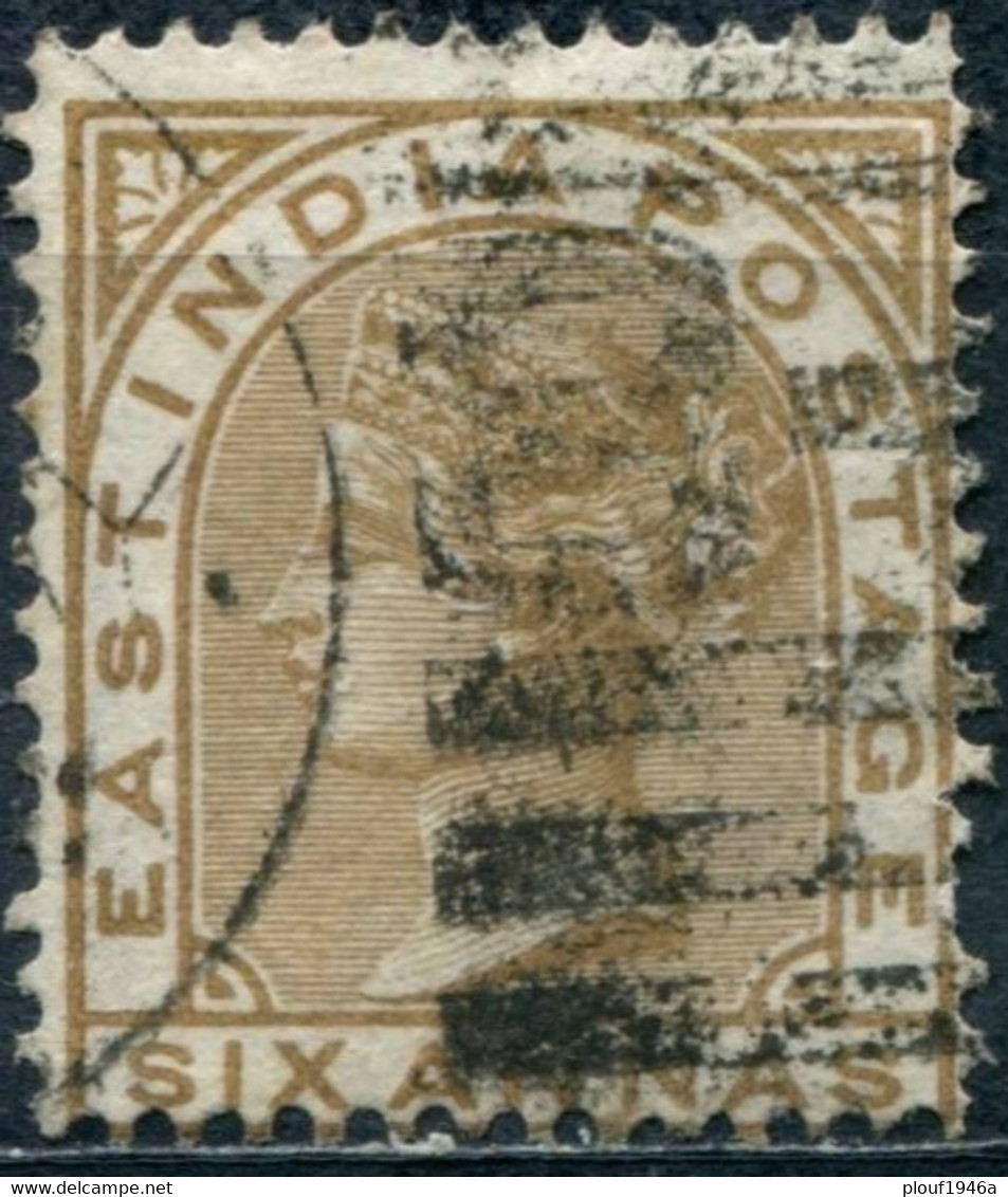 Pays : 230,2 (Inde Anglaise : Cie Des Indes Et Gvt Reine)  Yvert Et Tellier N° :    30 (o) - 1858-79 Compañia Británica Y Gobierno De La Reina