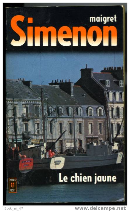 {30729} Simenon " Le Chien Jaune ", Presses Pocket N° 1330 , 1982  " En Baisse " - Simenon