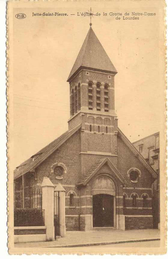 A Saisir  Bruxelles Jette Saint Pierre Eglise De La Grotte De Notre Dame De Lourdes 1947 - Jette