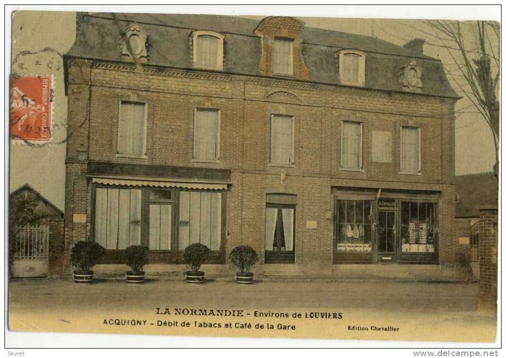 ACQUIGNY. - Débit De Tabacs Et Café De La Gare - Acquigny