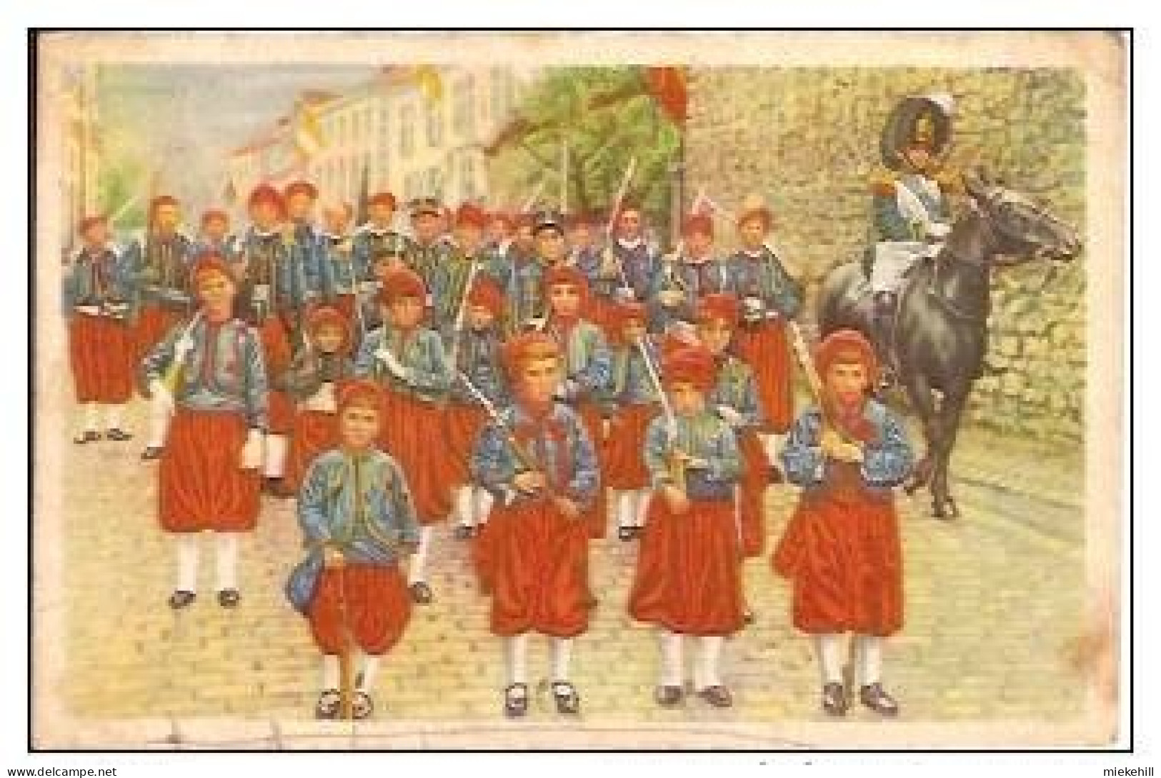 FOSSE-Chomo Cote D'OR LES ZOUAVES DANS LA MARCHE DE SAINT FEUILLIEN - Fosses-la-Ville