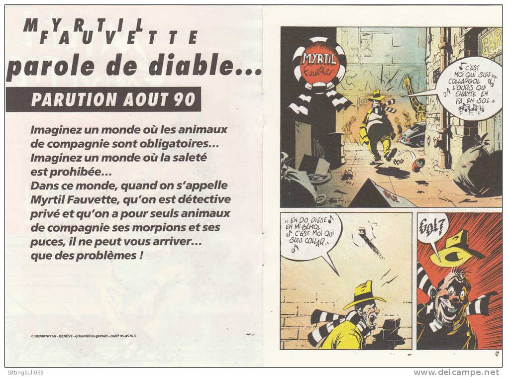 RIFF REB´S. MYRTIL Et FAUVETTE. Paroles De Diable... Mini-album PUB Promotion. Les Humanos 1990. - Advertentie