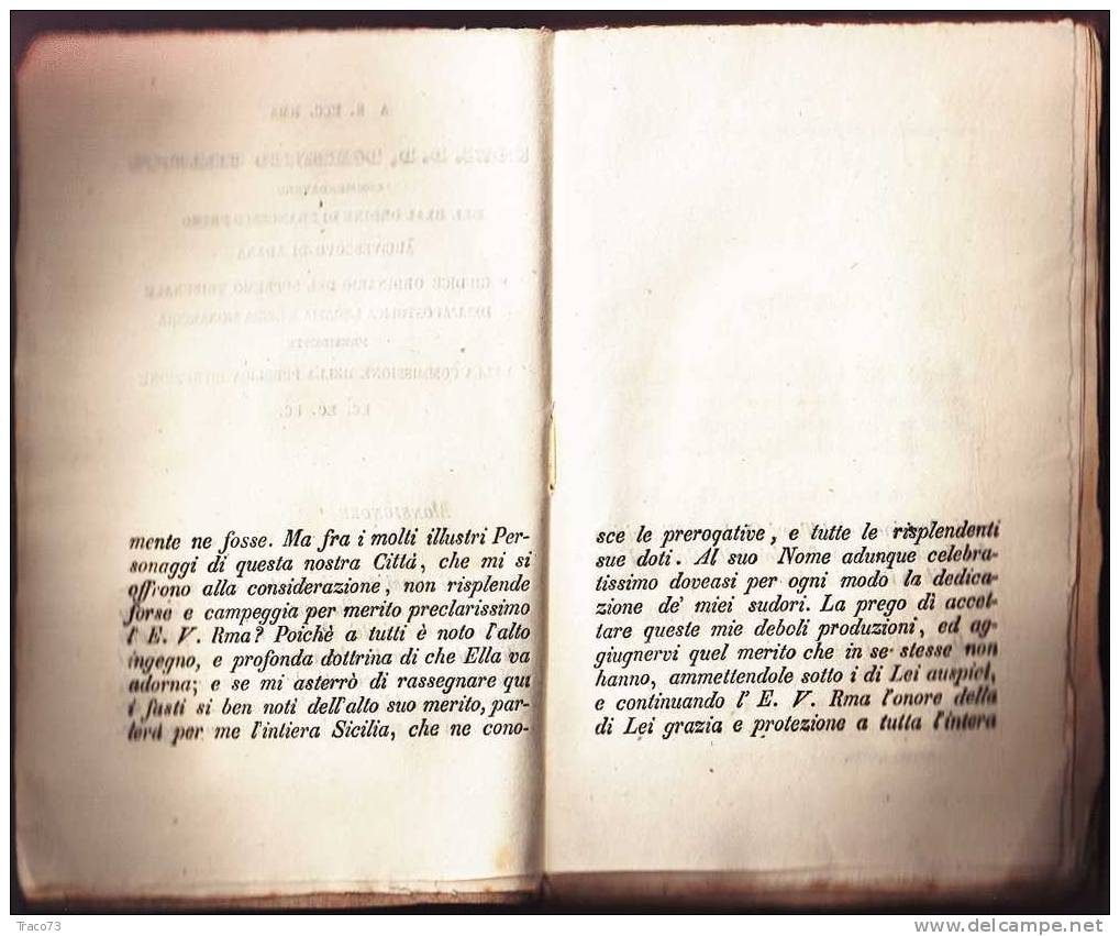 1846  - Poesie Del P.M. Francesco LO CICERO - Ex Segretario Generale  Vicario - Prov. Del Terz'ordine Di S. Francesco - Altri & Non Classificati