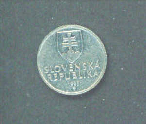 SLOVAKIA - 1993 5Sk  Reverse Biatec Circ. - Slovenia