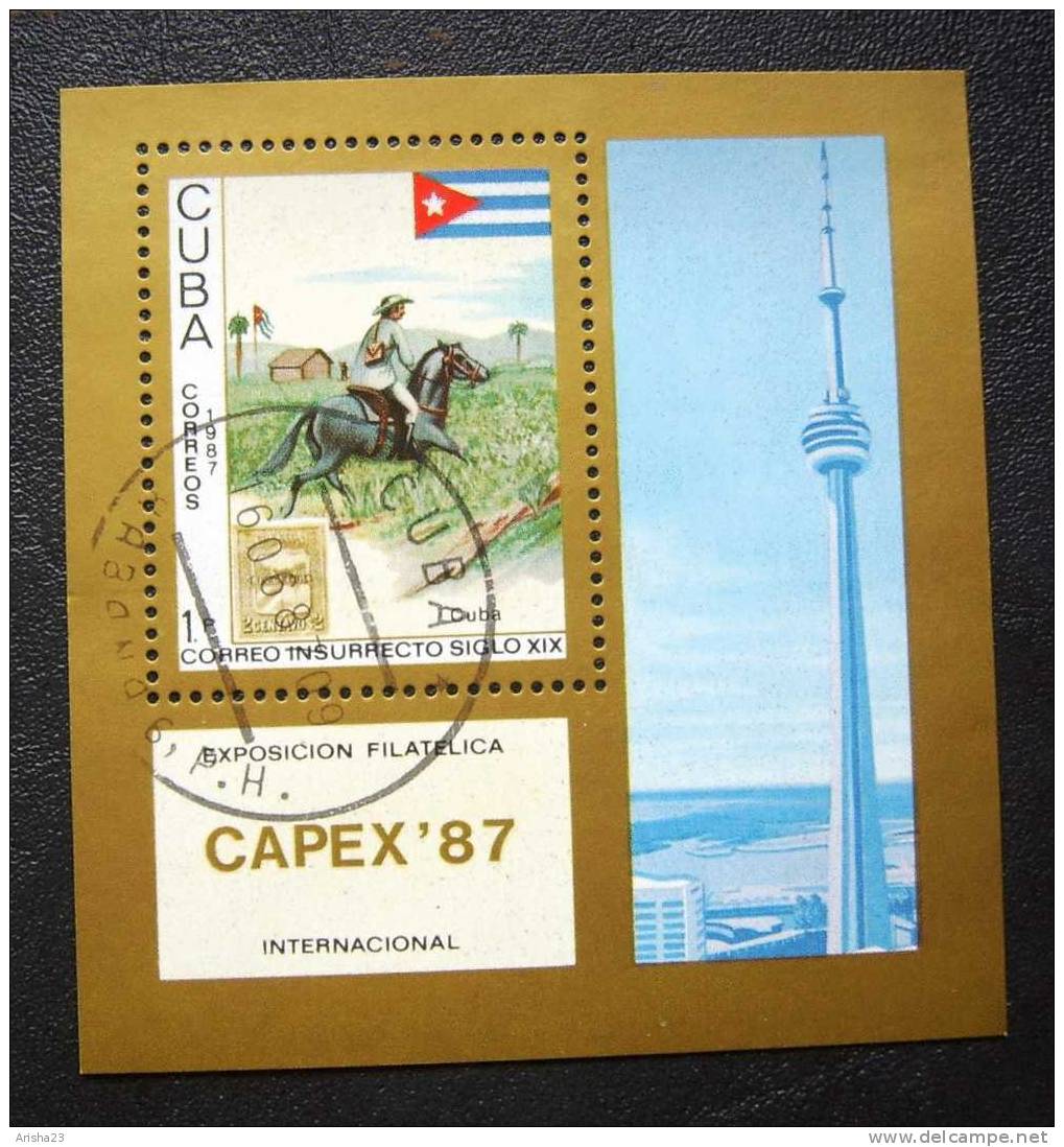 Bc15. Cuba 1987 - Capex ' 87 - Filatelia - Block - Blokken & Velletjes