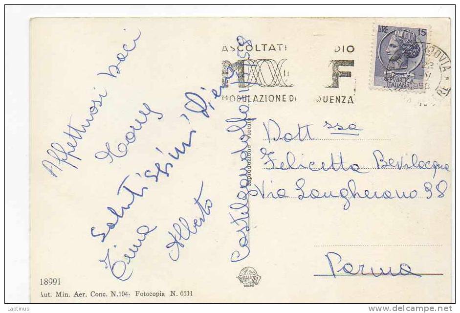 CASTEL GANDOLFO   ACQUERELLATA VIAGGIATA ANNI 50 - Moldavie