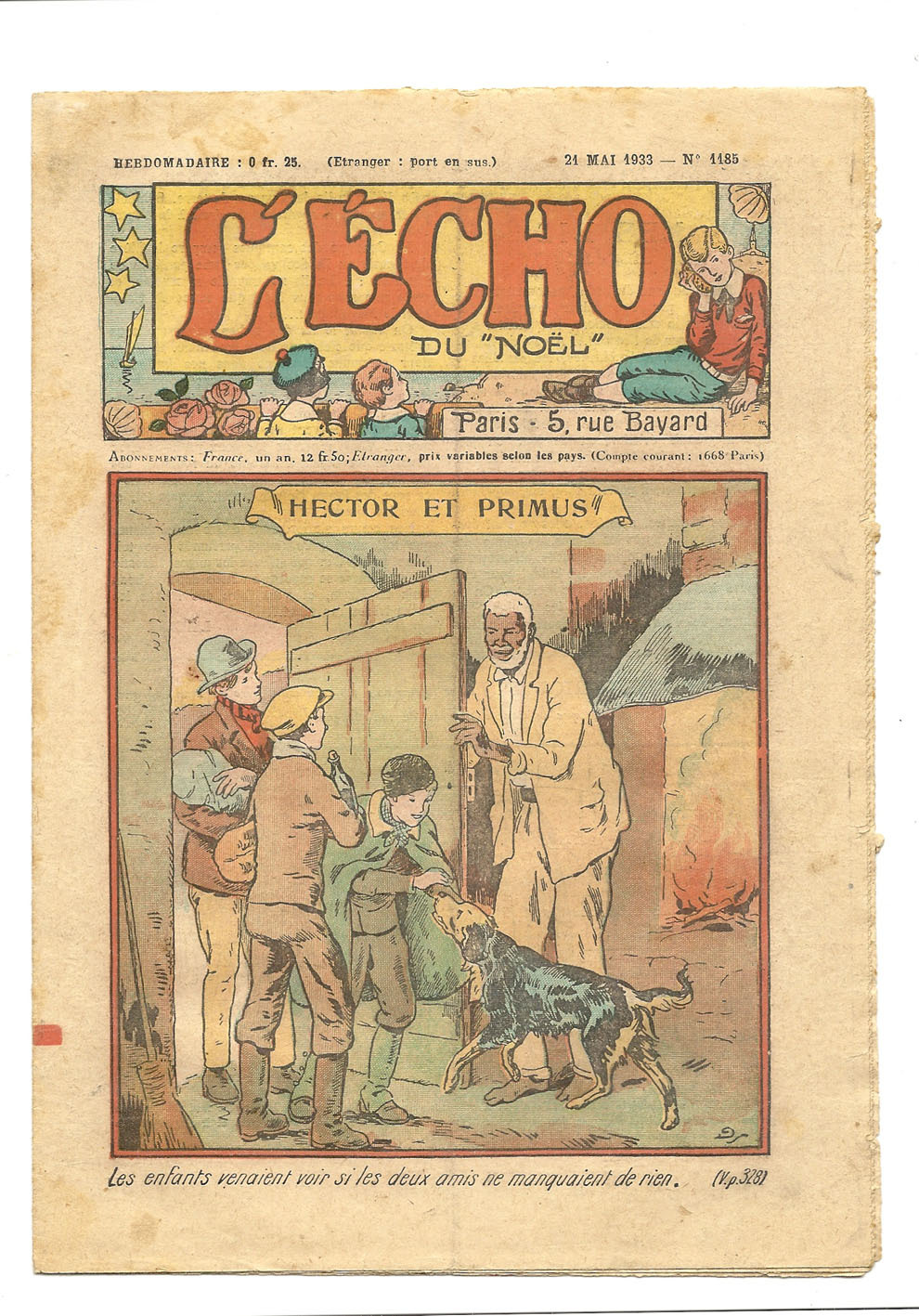 Junior, Revues Hebdoladaires, L'Echo Du "Noël" - Hector Et Primus - 21 Mai 1933 - N° 1185 - Autres & Non Classés