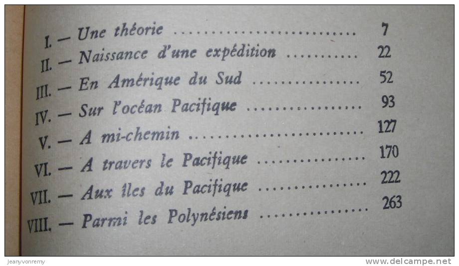 L´expédition Du "Kon-Tiki" Sur Un Radeau à Travers Le Pacifique - Par Thor Heyerdahl - 1952. - Voyages