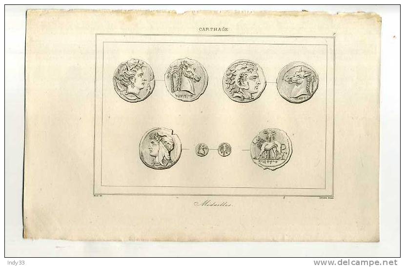 - COINS ET MOULES A MEDAILLES . GRAVURE SUR ACIER DE LA 1ere 1/2 DU XIXe S. - Livres & Logiciels