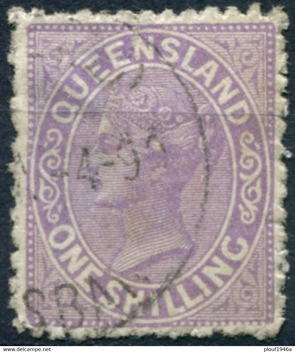 Pays : 398 (Queensland : Colonie Britannique)  Yvert Et Tellier N° :  44 A (o) - Gebraucht