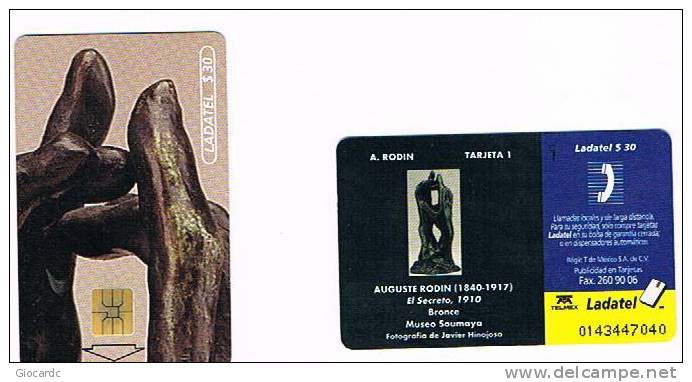 MESSICO (MEXICO) - LADATEL CHIP - MUSEO SOUMAYA: AUGUSTE RODIN (EL SECRETO 1910)  -  USATA  -  RIF. 2424 - Cultura