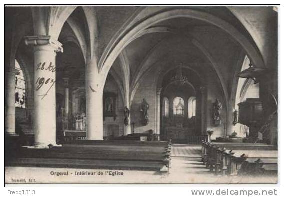 Orgeval - Interieur De L'Eglise - Orgeval