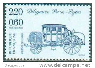 France 1989 (YT 2577) - Diligence Postale Paris Lyon / Lyon Paris Postal Stagecoach - MNH - Stage-Coaches