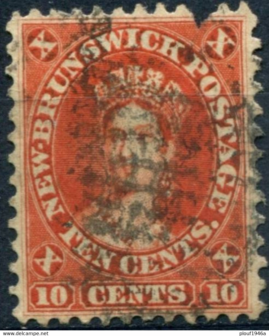 Pays : 354  (Nouveau-Brunswick : Colonie Britannique)  Yvert Et Tellier N° :    7 (o) - Usados