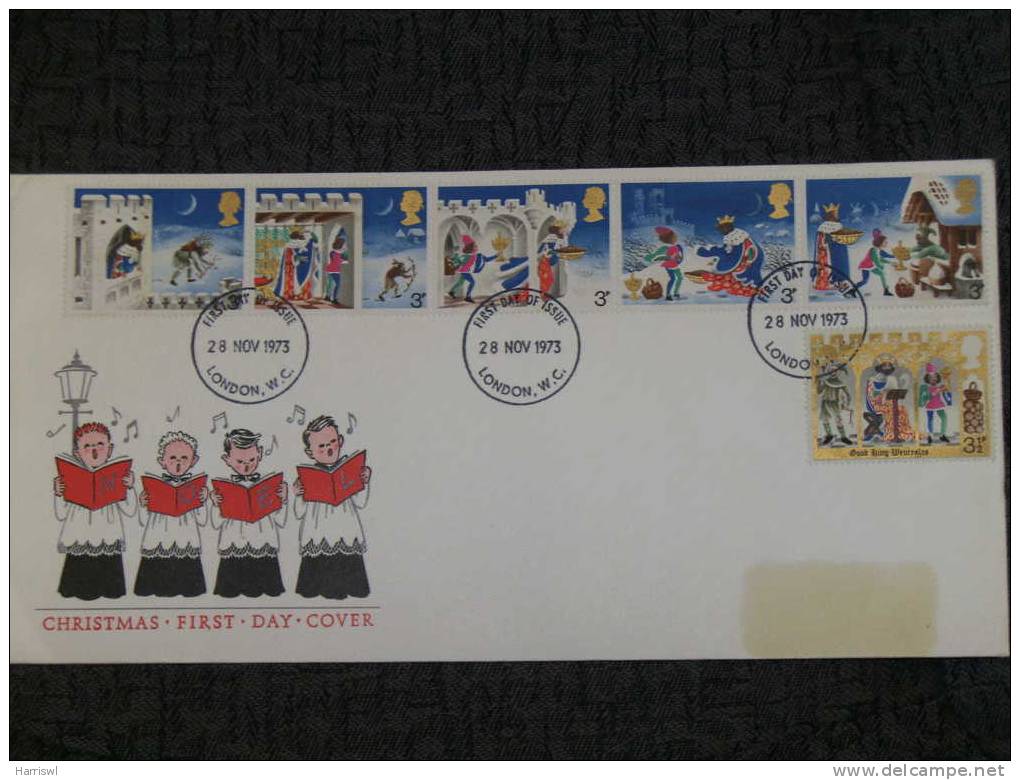 GB FDC 1973 CHRISTMAS CLEBRATION COVER - 1971-1980 Decimal Issues