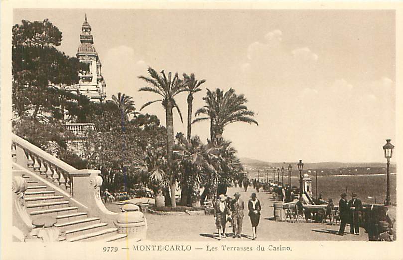 MONTE-CARLO - Les Terrasses Du Casino (Adia Imp., Nice, N° 9779) - Autres & Non Classés