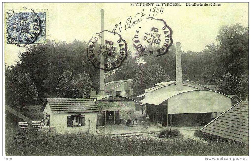 D40 - ST VINCENT DE TYROSSE  -  Distillerie De Résines  (USINES) - Saint Vincent De Tyrosse