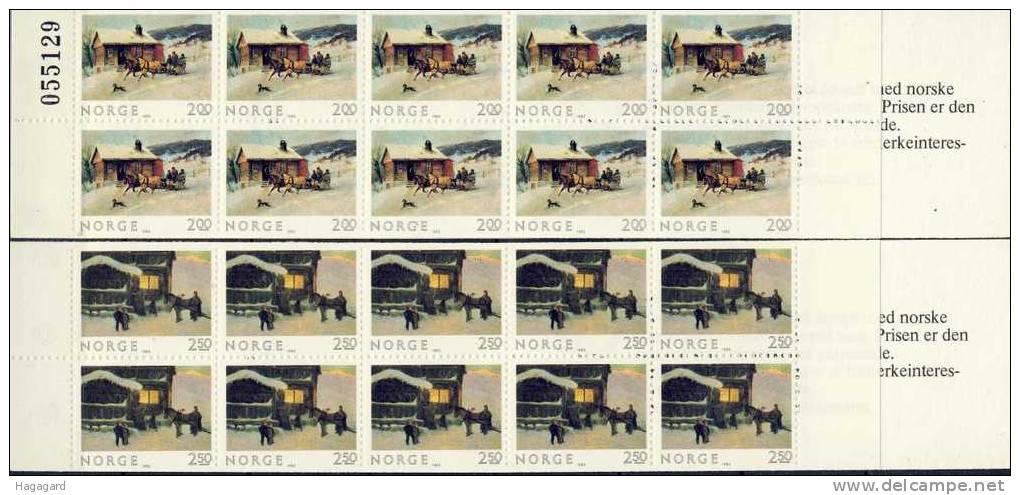 Norway 1983. Christmas. Complete Booklets. Michel 894-95. MNH(**) - Unused Stamps