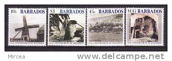 Barbades - 2002 -Michel No.1038-41 Neufs** - Barbados (1966-...)