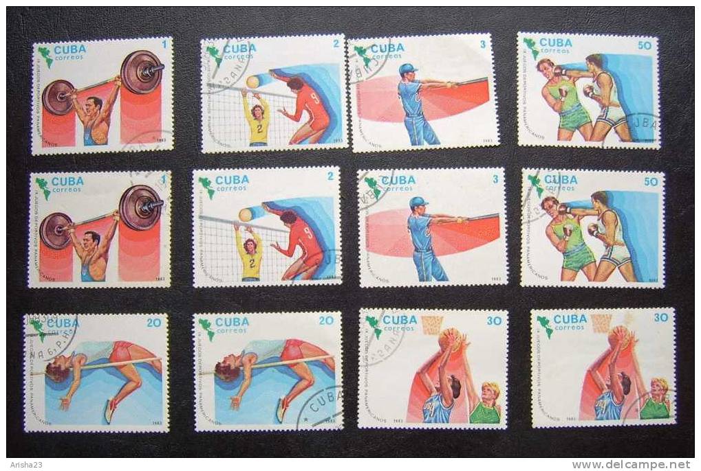 Bc17. Cuba 1983  - SPORT - Set Of 12 - Used Stamps