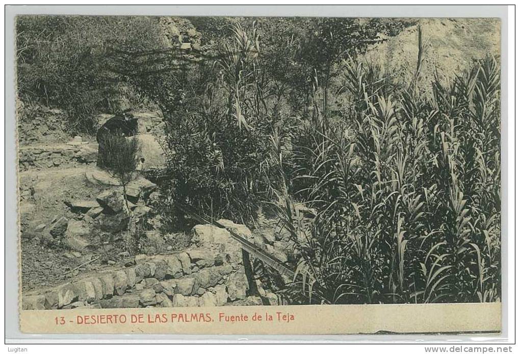 Cartolina - DESIERTO DE LAS PALMAS - FUENTE DE LA TEJA - VIAGGIATA IN ITALIA 1940 - La Palma