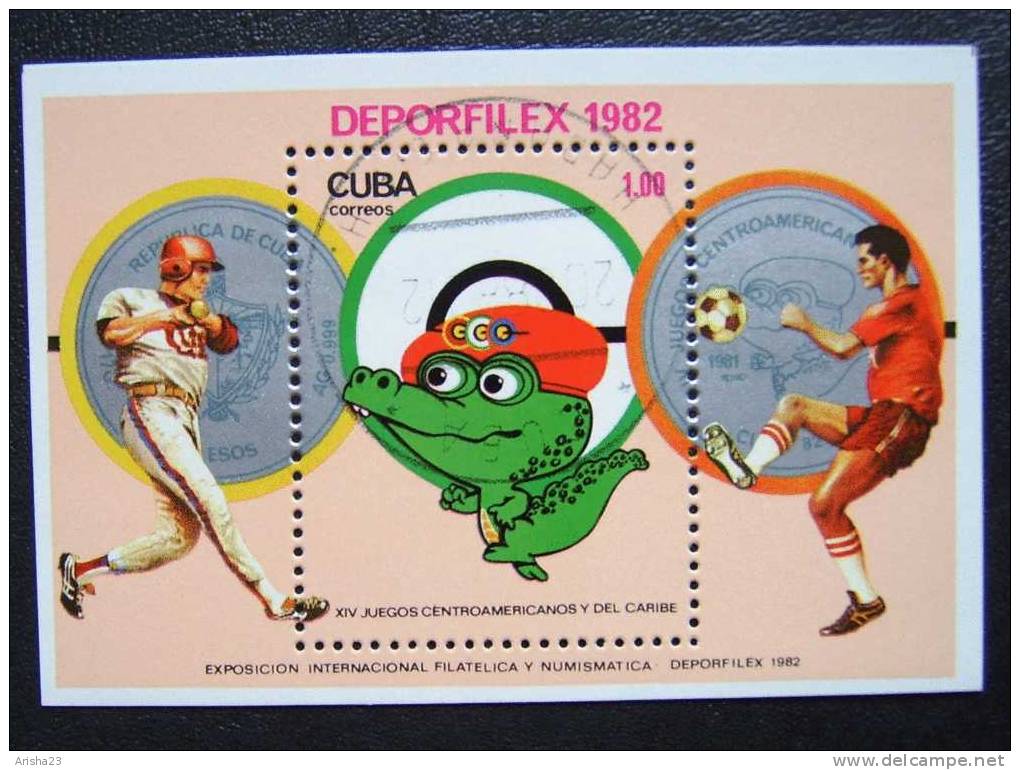 Bc19. Cuba 1982  - Deporfilex ' 82 - Block - Sport - Blocks & Kleinbögen